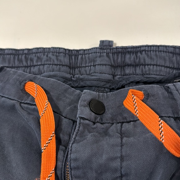 Mason’s cropped cargo pants in blue with orange lace belt - Picture 12 of 13
